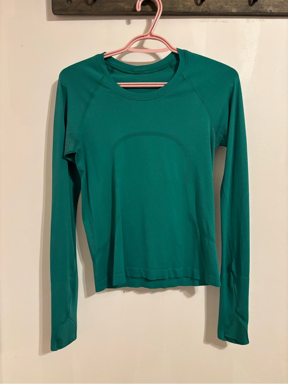 lululemon athletica Long Sleeve Crew Top in Teal